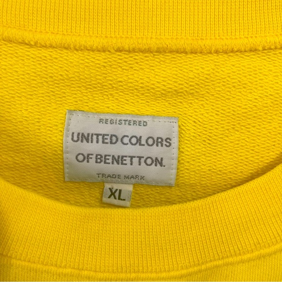 United Colors of Benetton Yellow Crew Neck Sweatshirt - Picture 4 of 4